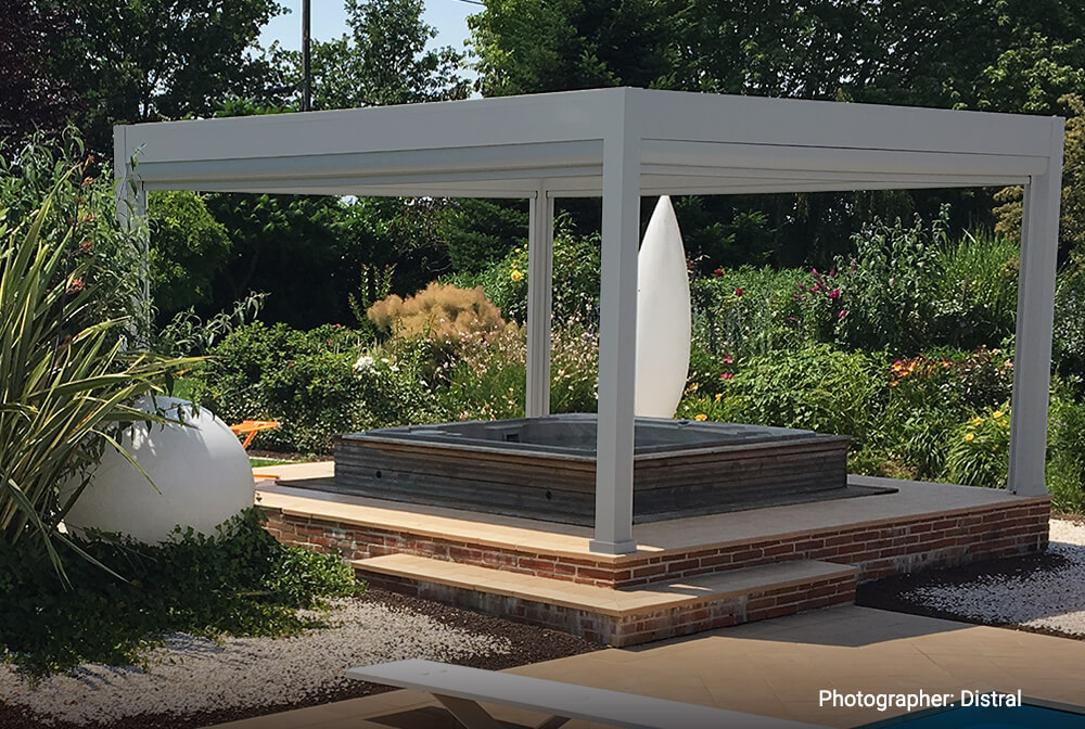 4 Post Pergola Suneal Grey Color